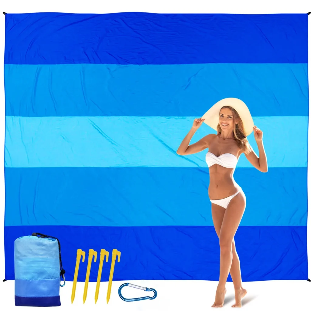 serviette-de-plage-rayée