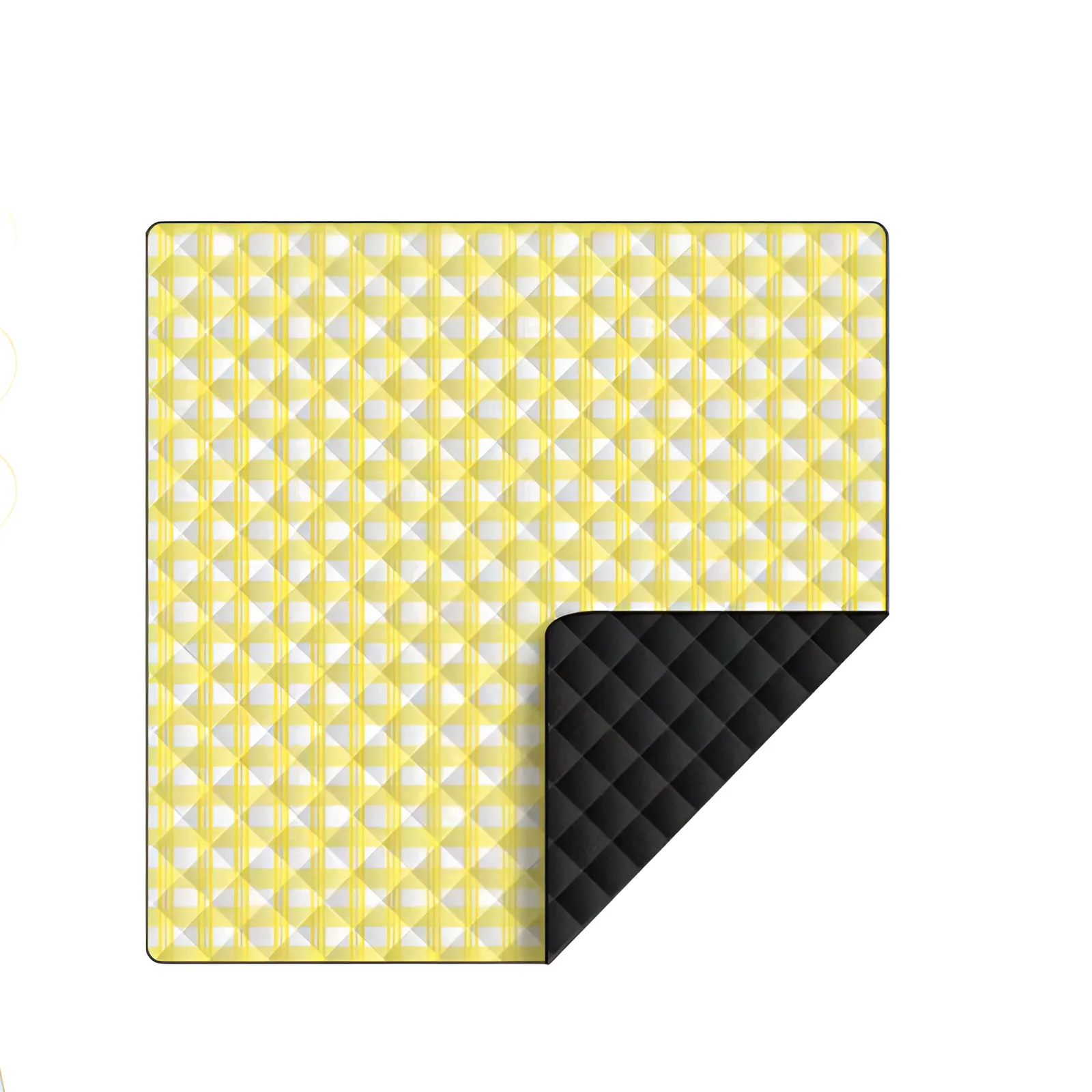 tissu-jaune-à-motifs-géométriques